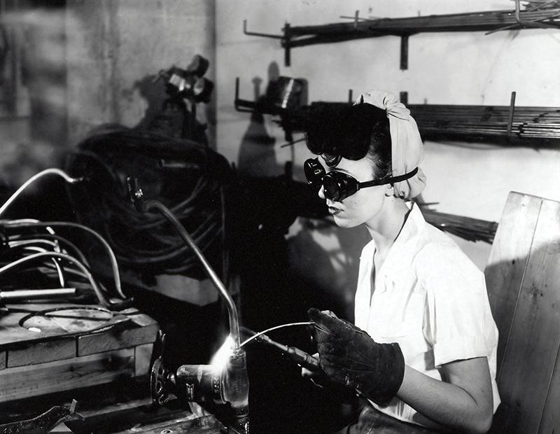 Female welder in World War II